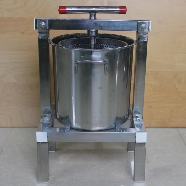 

10L Stainless Steel Beekeeping Equipment Tools Honey Wax Press Machine Honey Press Bucket Four Legs