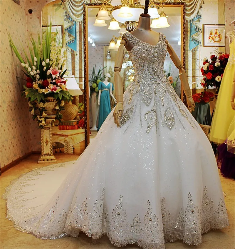 gown with long train