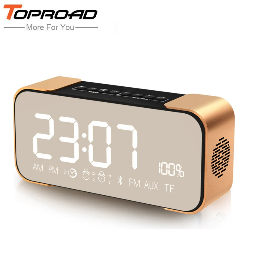 TOPROAD 10 Вт ЖК Портативный Altavoz Bluetooth динамик стерео беспроводные компьютерные