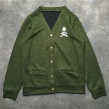 Человек роскошный зимний джентльменский костюм в виде черепа; Большой вязаный Свободные свитеры, кардиганы, азиатская вилка Размеры высокое качество Дрейк# J23