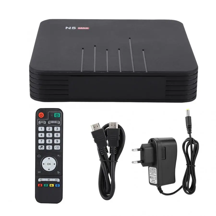 

Dual-Frequency 2.4G+5G WiFi 4G+64G Memory Bluetooth BT4.1 Smart Set Top TV Box For Android 8.1 OS EU Plug