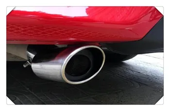 

Fit for Renault Captur 2013-2018 Car Accessories Steel Chrome Rear Exhaust Muffler End Pipe Cover Trim 1pcs