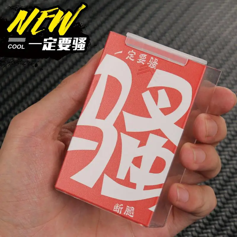 Портсигар для мужчин и женщин 20 переносных прозрачных пластиковых сигаретных коробок с супер тонкой творческой личностью - Цвет: Золотой