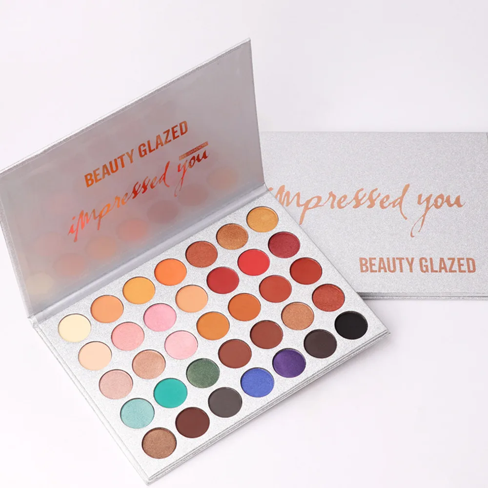 

Beauty Glazed Professional Glitter Eyeshadow Pallete Waterproof Cosmetic Nude Pigment Matte Eye Shadow Make Up Palette for Women