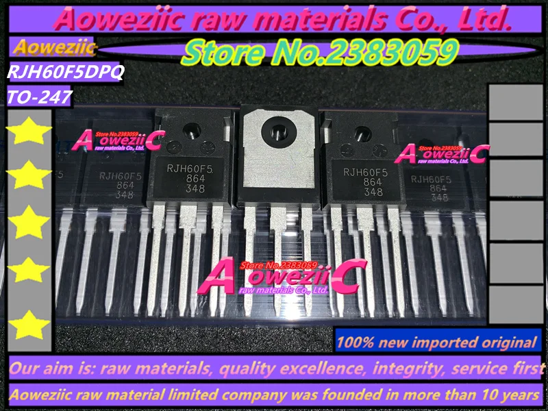 Aoweziic+ импортный RJH60F5DPQ RJH60F5 TO-247 IGBT трубка 80A 600V