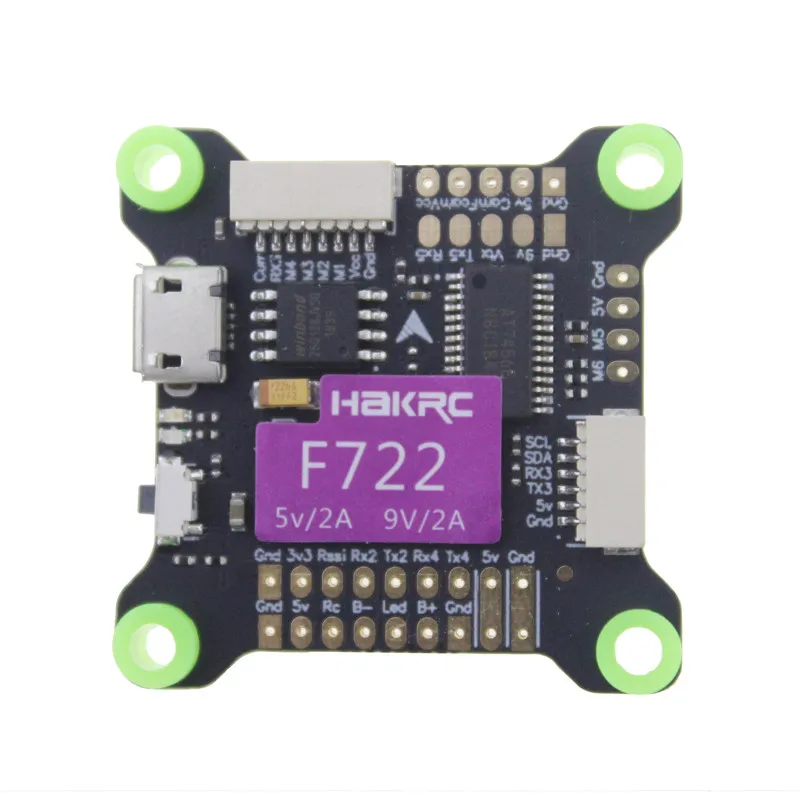 HAKRC F722 MPU6000 5V/2A 9V/2A 3 9S OSD BEC Контроллер полета для радиоуправляемого дрона FPV