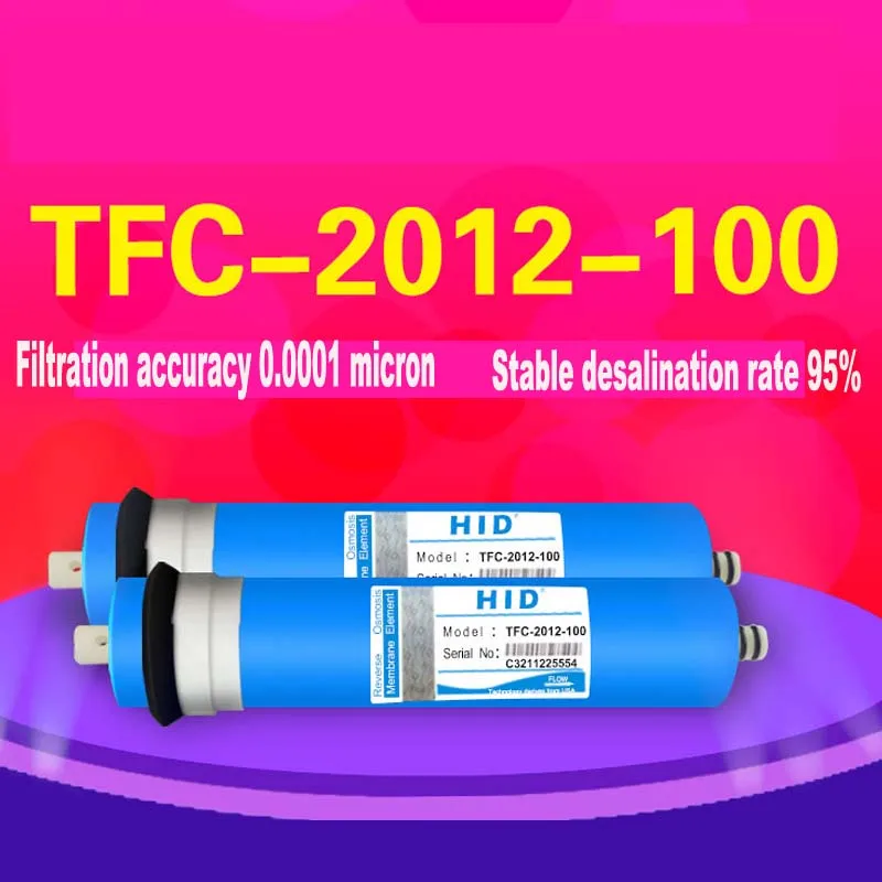 

HID T F C-2012- 100 G PD R O membrane for 5 stage water filter purifier treatment reverse osmosis system NSF/ANSI Standard