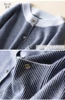 Thick Warm Korea Striped cashmere cardigan 2022 autumn winter sweater women knitted Mandarin Collar Pull Femme jacket coat ► Photo 3/5