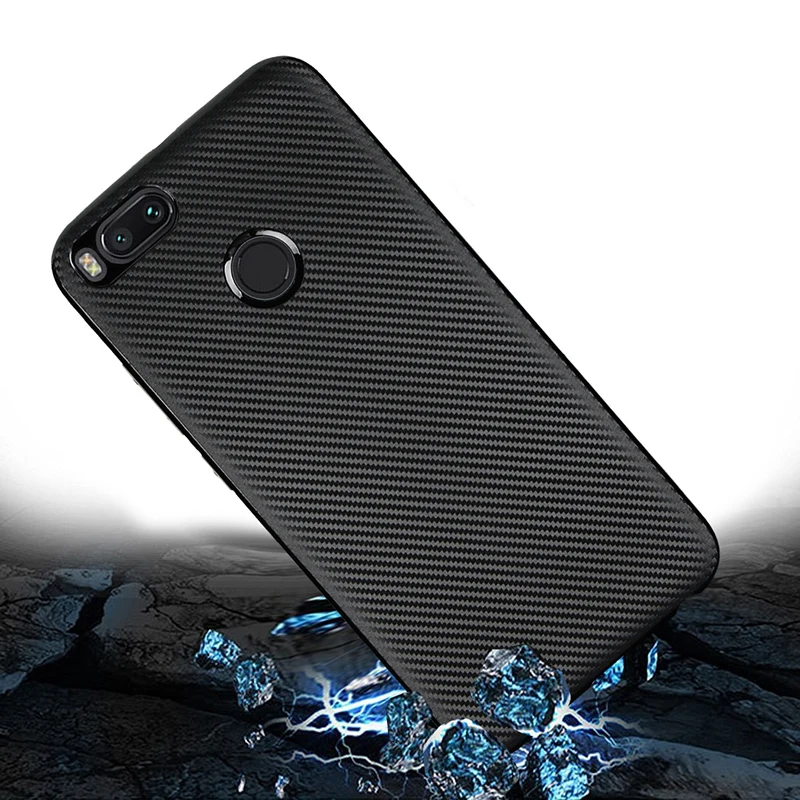carbon fiber silicone case xiaomi mi a1 (9)