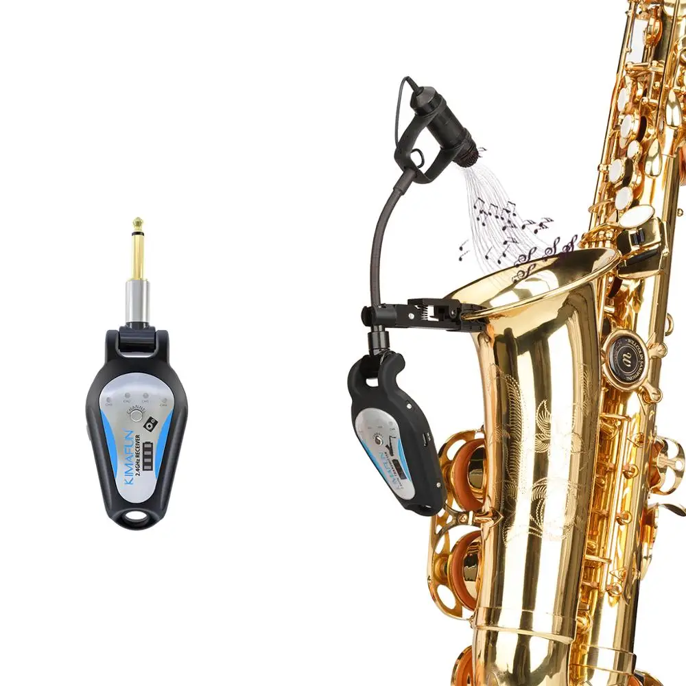 KIMAFUN KM CX306 3 2 4G профессиональный инструмент беспроводной саксофон микрофон для