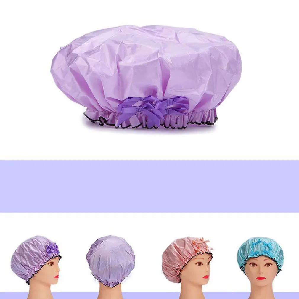 

waterproof adult hat kitchen oil smoke cap bathroom bathing dry hair cap