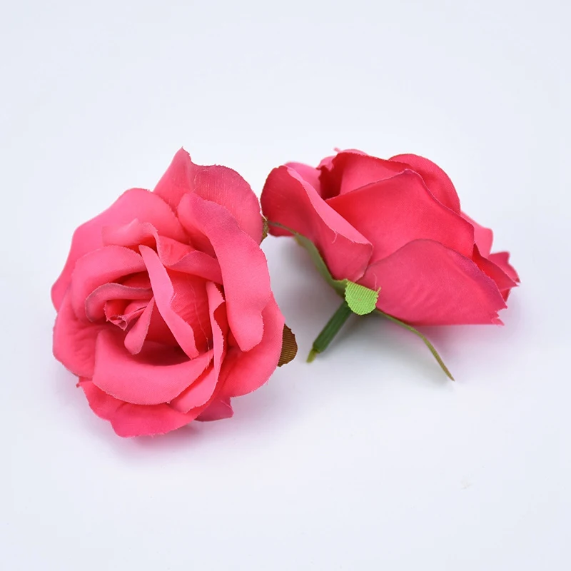 5 шт. 7 см дешевые шелковые розы цветы на стену ручной работы Рукоделие скрапбук искусственные растения для дома Декор аксессуары Искусственные цветы