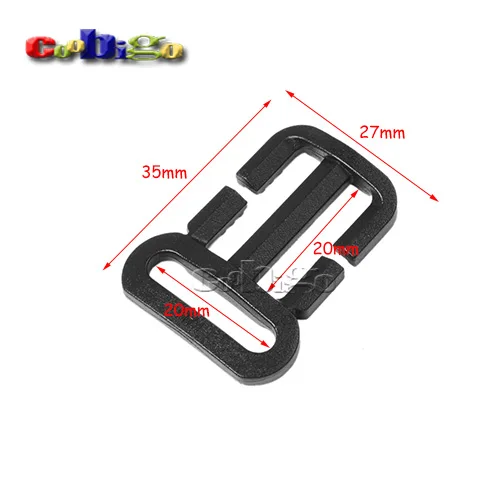 

10pcs Pack 3/4"x3/4" Multi-function Tri-Glide Slider Adjust Buckle Hardware for Outdoor Backpack Bags Webbing #FLC451-B1