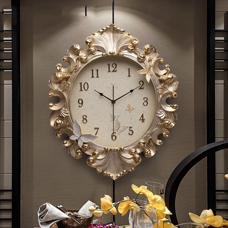 

Modern Resin Decorative Clock Wall Hanging Crafts Wall Decoration Pendant Hotel Home Livingroom Wall Clocks Ornaments Murals Art