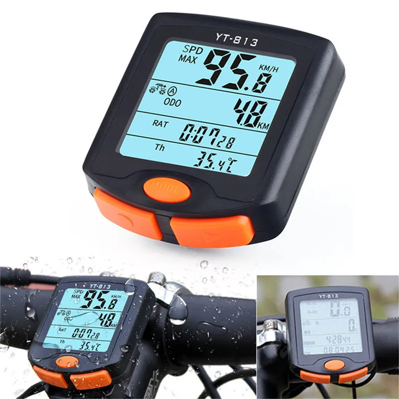 

New High Quality Durable Portable Stable Accurate MTB Bike Cycling Bicycle Cycle Computer Odometer Speedometer Backlight#245661