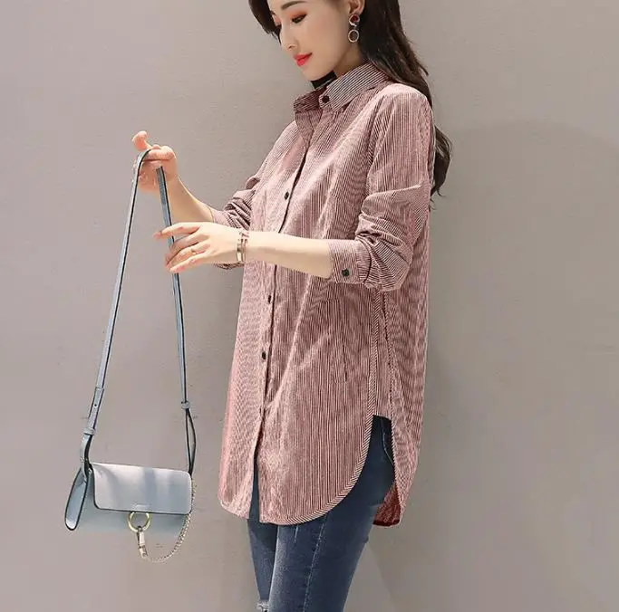 

2019 summer white shirts women loose long-sleeved office lady solid elegant female shirts outwear coat tops