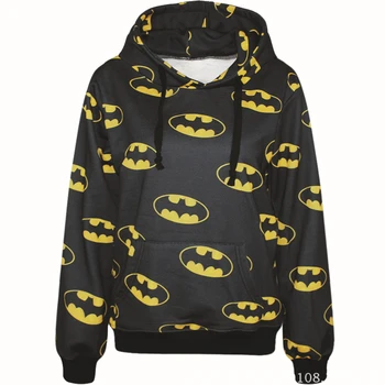 

Harajuku 3D Print Hero Bat Man Sweatshirt Fashion Long Sleeve With Hat Men Women Bat Hoodies Cartoon Hoody Hooded Pullover free