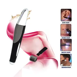 Новое поступление ухо бровей Триммер для носа удаления бритвы личные Электрический встроенный светодиодный свет уход за лицом волос