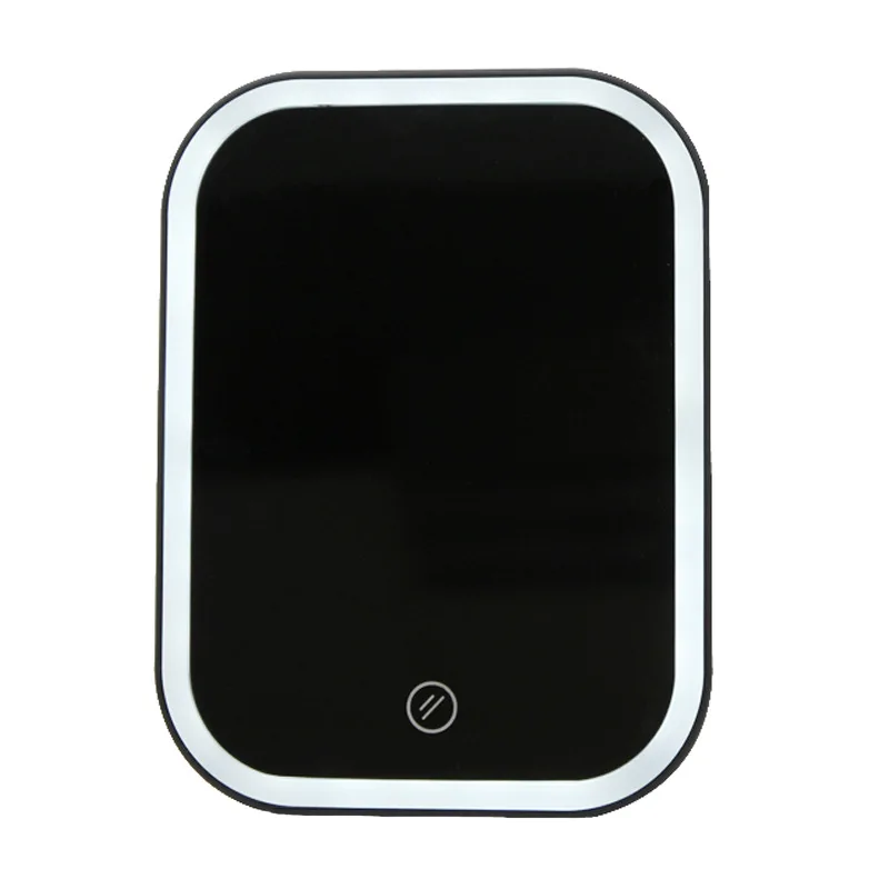 

LED Makeup Mirror Cosmetic Mirror with Touch Dimmer Switch Battery Operated Stand for Tabletop Bathroom Bedroom Travel
