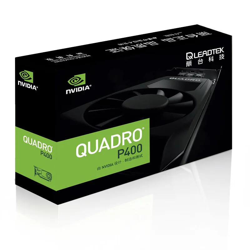 Leadtek NVIDIA Quadro P400 2 ГБ GDDR5/64 бит/32 Гбит/с CUDA Core 256 поддержка 5K graphics профессиональная графика гарантия три года