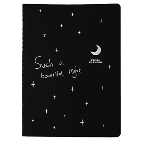 

New Sketchbook Diary for Drawing Painting Graffiti Soft Cover Black Paper Sketch Book Notebook Office School Supplies Gift 16K