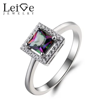 Leige Jewelry Mystic Topaz Ring Cocktail Party Ring Princess Cut Gems Rainbow Gemstone 925 Sterling Silver Ring Gifts for Her
Leige Jewelry Mystic Topaz Ring Cocktail Party Ring Princess Cut Gems Rainbow Gemstone 925 Sterling Silver Ring Gifts for Her