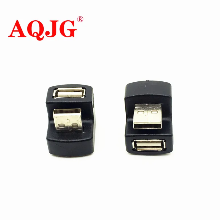 UBS Порты и разъёмы адаптер 360 градусов USB 2,0 мужчин и женщин Порты и разъёмы конвертер Кабель-адаптер Wth зарядный кабель данных разъем