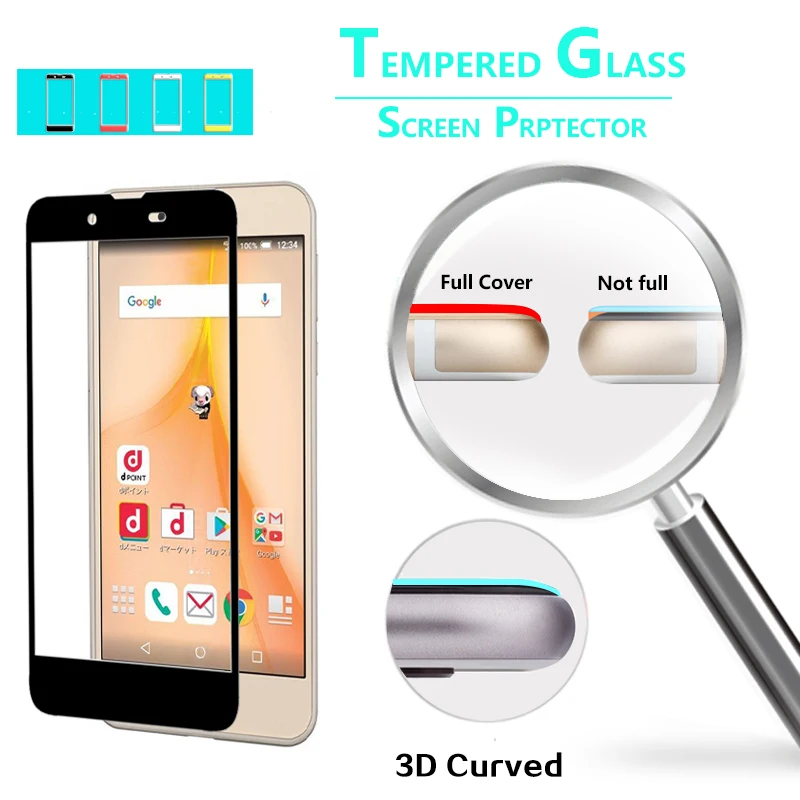 Премиум полное покрытие 3D изогнутая кромка стеклянная пленка для Sharp Aquos Ever SH 02J
