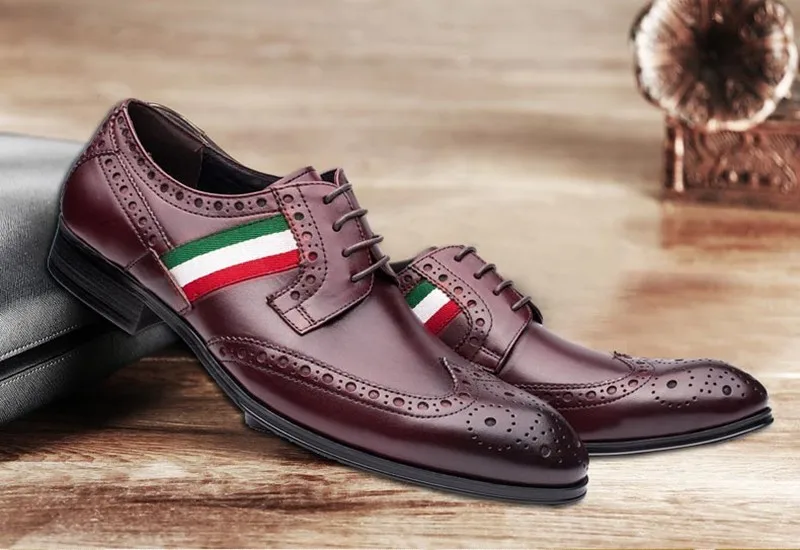 Горячее! Итальянские новые стильные роскошные свадебные туфли из натуральной кожи, деловые брендовые туфли, оксфорды, мужская обувь, размеры 38-44, QD26-F9