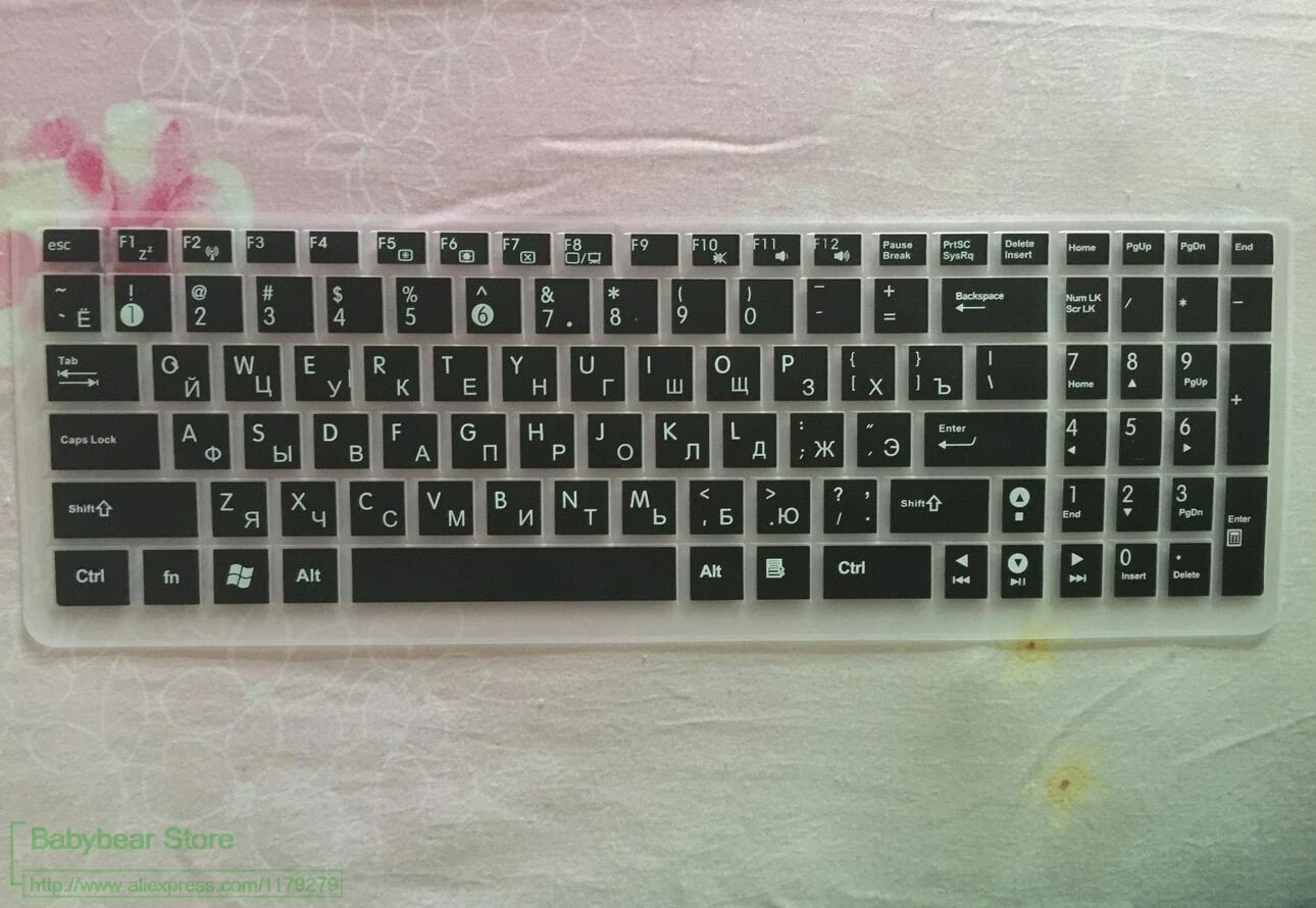 Силиконовый чехол для клавиатуры Asus 15 6 17 3 дюйма защита кожи E502S Vm590Z Vm591U A556U X750 Rog