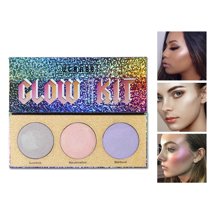 

Bright High Light Shimmer Powder Highlighter Glow Contour Makeup Long Lasting Waterproof Makeup Highlighter Face Cosmetic TSLM1
