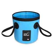 12l 20l saco de água portátil à prova dfolding água dobrável balde recipiente de armazenamento de água sacos portador para pesca acampamento caminhadas(China)