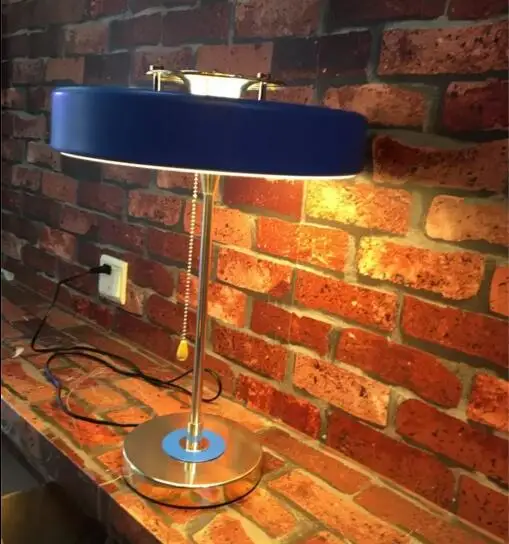 

Nordic modern iron table lamp bedroom bedside light living room round French designer table lamp
