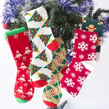 1 шт. рождественские носки женские Забавные милые зимние женские и Чулочные изделия хлопок квадратные ноги индивидуальные носки Harajuku