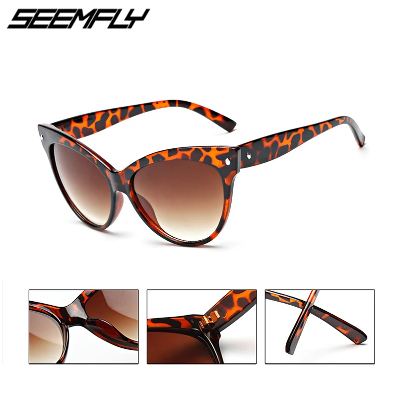 

Seemfly Cat Eye Fashion Sunglasses Women Vintage Gradient Sun Glasses Female Driving Eyewear UV400 Shades Gafas De Sol 4 Colors