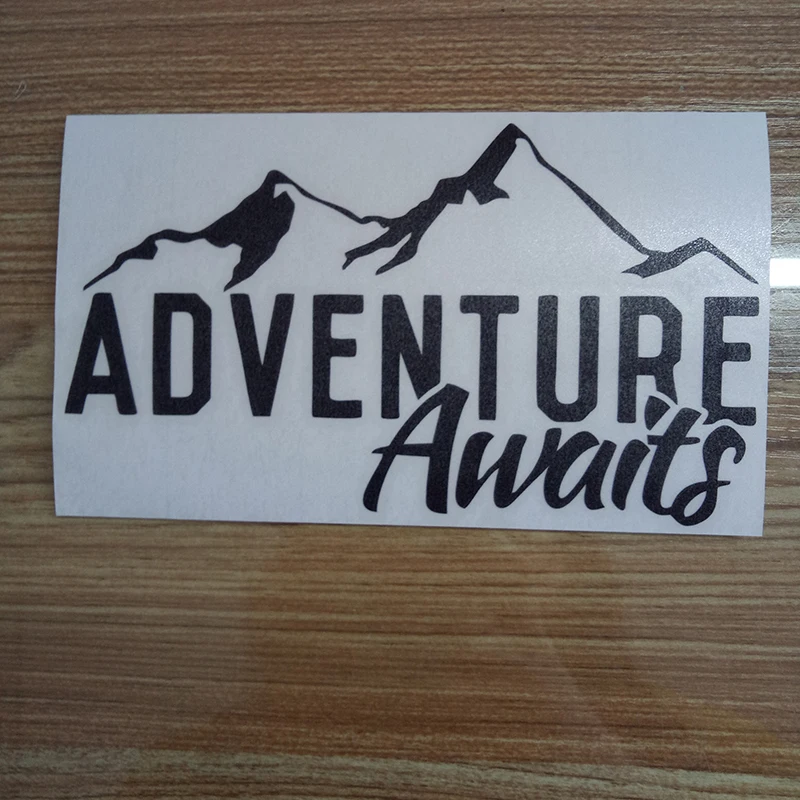 Adventure Awaits DecalTravel Explore Outdoors Car Window Sticker Hiking