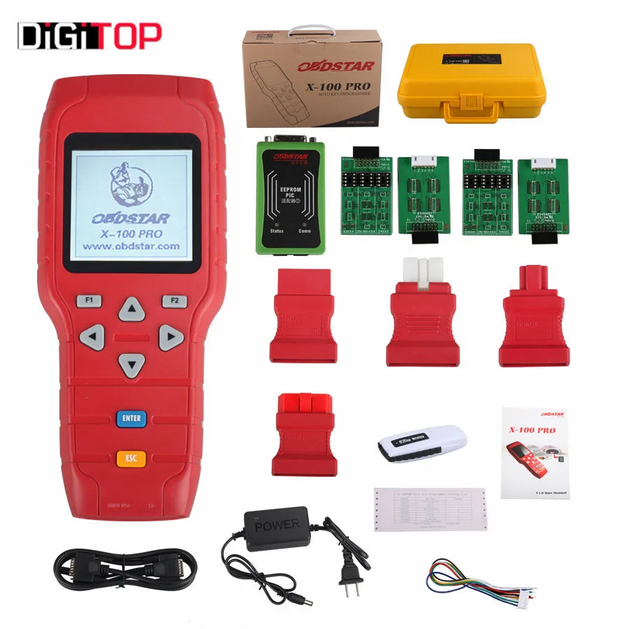 OBDSTAR X-100 PRO X100 Pro Auto Key Programmer (C) Type for IMMO and OBD Software Function Get EEPROM Adapter Free