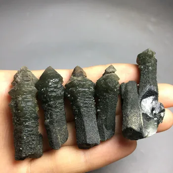 

57g 4pcs Natural rare rough mineral Skeletal calcite quartz crystal specimens