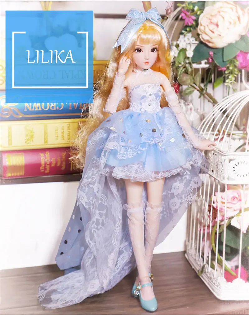 1/4BJD Blyth кукольные молочных queen механическое соединение тела с косметикой, в том числе, волосы, глаза, одежда 45 см для девочек ледяное