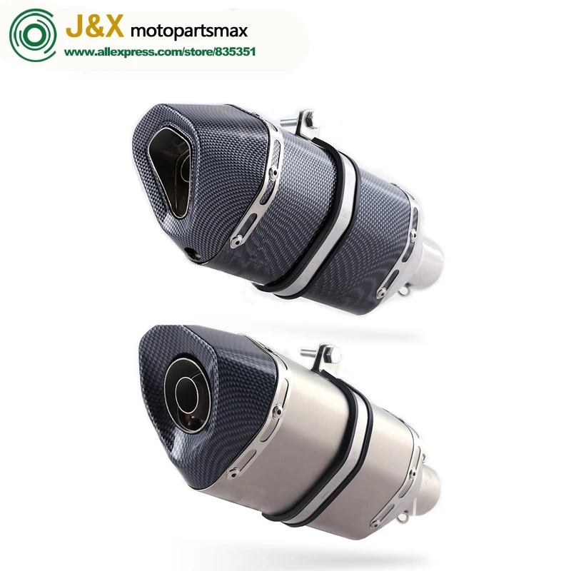 

Racing Universal Motorcycle Exhaust Escape Moto Muffler Pipe Removable DB Killer CB400 CB600 YZF R1 R6 RC390 Hornet 600 CB600F