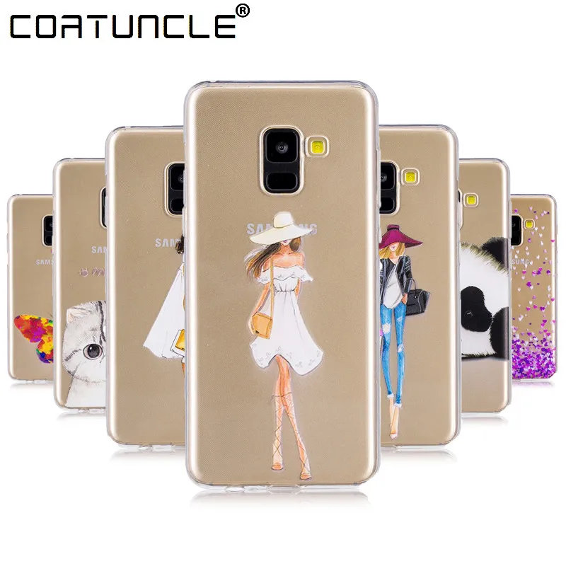 

COATUNCLE Transparent Phone Case For Samsung Galaxy A8 Plus 2018 Case Silicon Soft TPU Back Cover For Samsung A8 2018 Case