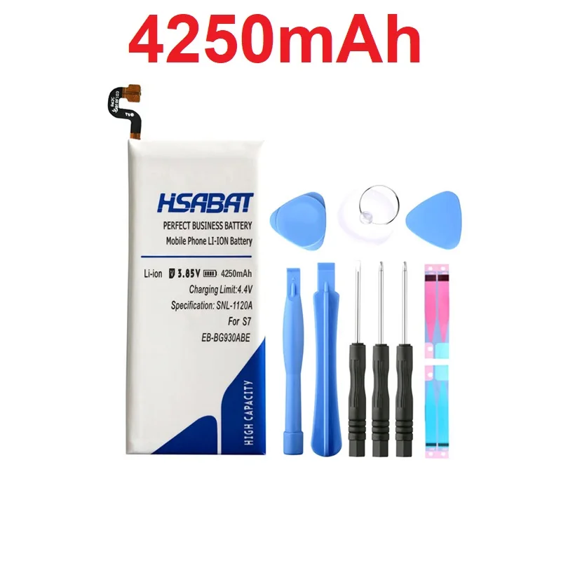 

HSABAT 4250mAh EB-BG930ABE Battery for Samsung GALAXY S7 G9300 SM-G9300 G930L G930 G930F G930A G9308 G9309 G930FD G930W8