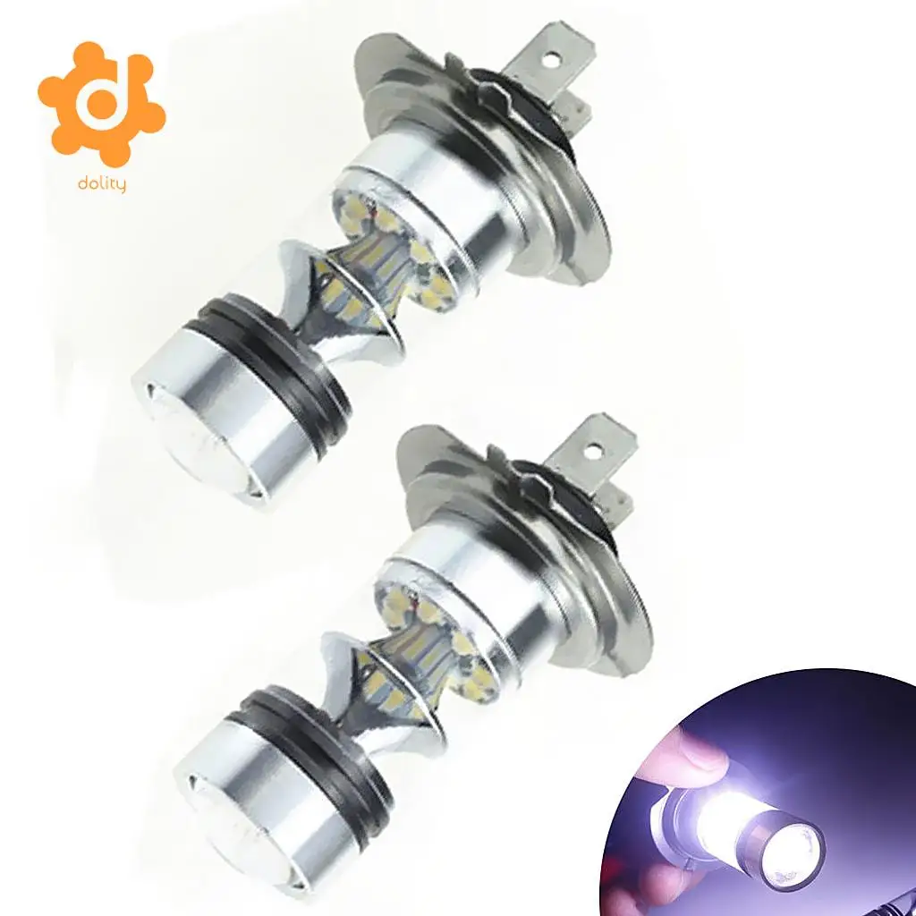 

Baoblaze 2 Pieces H7 100W Car Fog Driving Light LED Bulbs High Power White