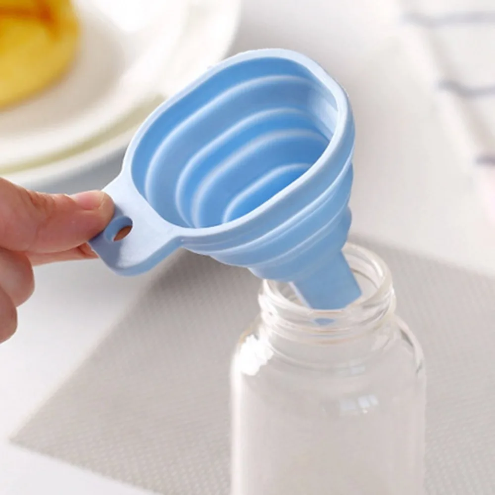

Silicone Funnel Square Telescopic Home Trumpet Funnel Conical Material Wine Funnel Creative Practical Kitchen Cooking Tool