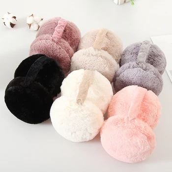 

Foldable Earmuffs Cute Hamburger Ear Warmers Unisex Winter Warm Ear Covers