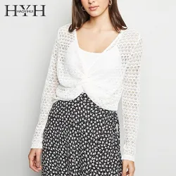 HYH Haoyihui Women Sexy Bohemian Beach Style Tops 2019 New Summer Knit Breaf Solid Hollow Out Thin Deep Vneck Overcoat HYH Haoyihui Women Sexy Bohemian Beach Style Tops 2019 New Summer Knit Breaf Solid Hollow Out Thin Deep Vneck Overcoat