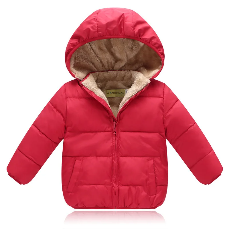 Biniduckling куртка для маленьких девочек детская одежда для девочек теплое пальто для девочек зимняя одежда Bebe Одежда и аксессуары для мальчиков Одежда для младенцев Детское зимнее пальто - Цвет: red