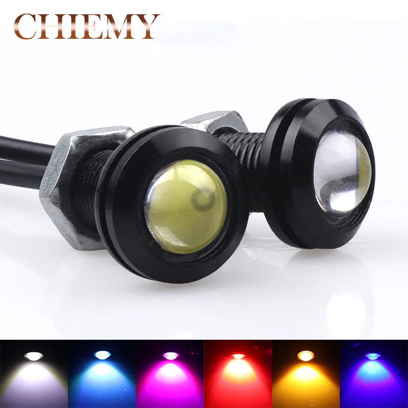 

2pcs 18MM Car Led Eagle Eye Light Daytime Running Light led 12V Backup Reversing Parking Signal motorcycle Lamps DRL Car Styling