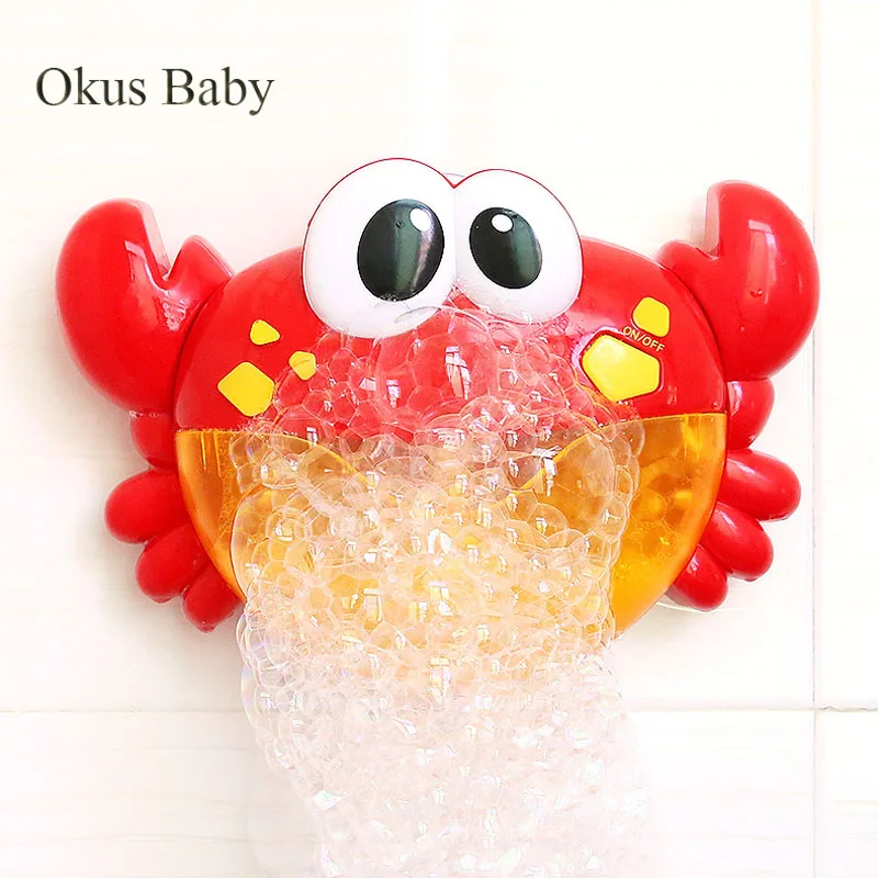 

Summer Water Play Blowing Bubbles Machine Toys for Kids Soap Bubble baby Bath Toy Outdoor Big crab Bubble Maker child gift