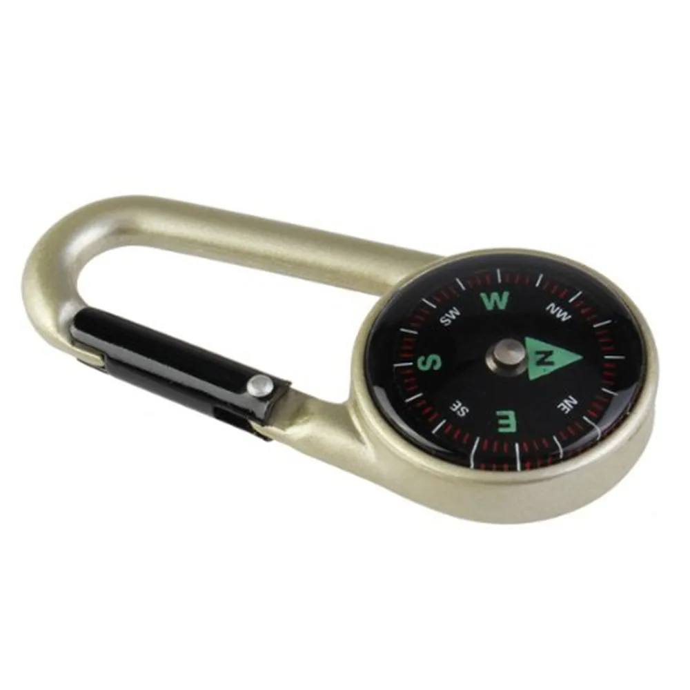 Compass5pair Carabiner Keychain,Survival Liquid Filled Compass